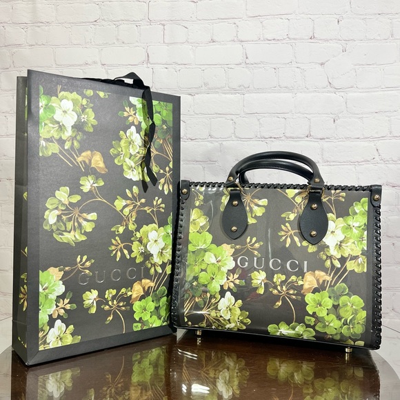 Gucci Handbags - GUCCI Floral Gift Bag bundled with an upcycled GUCCI gift bag into a useful tote